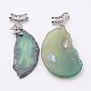 Natural Agate Slices Pendants G-D213-M6-2