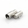 Tarnish Resistant 304 Stainless Steel Smooth Surface Locking Tube Magnetic Clasps LS-STAS-O042-22-1