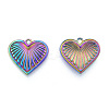 Ion Plating(IP) 201 Stainless Steel Pendants STAS-N098-239M-1