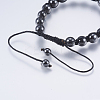 Adjustable Nylon Cord Braided Bead Bracelets BJEW-F308-50-3