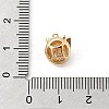 Brass Pave Cubic Zirconia Pendants KK-E791-01G-3