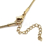 304 Stainless Steel Round Snake Chain Bowknot Pendant Necklaces for Women LS-NJEW-Z050-01G-01-3