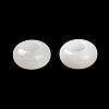 Natural White Jade European Beads G-R488-02H-4