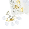 12Pcs 3 Colors Brass Clip-on Earring Findings KK-FS0001-33-3