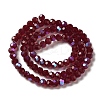 Electroplate Transparent Glass Beads Strands LS-EGLA-A035-T4mm-L02-2