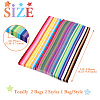 2 Bags 2 Styles Lucky Star Origami Paper DIY-TA0009-55-3