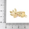 Brass Micro Pave Clear Cubic Zirconia Pendants X-KK-U064-18C-G-3