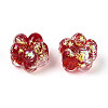 Handmade Foil Lampwork Beads Strands FOIL-T008-06I-3