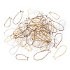 Brass Hoop Earrings Findings Kidney Ear Wires KK-TA0007-10-2