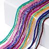 20 Colors Spray Painted Crackle Glass Beads Strands CCG-X0012-01-4mm-2