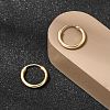 Brass Hoop Earrings EJEW-G474-01G-01-2