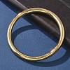 304 Stainless Steel Plain Bangles for Women BJEW-S161-09G-3