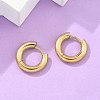 Ion Plating(IP) 304 Stainless Steel Huggie Hoop Earrings EJEW-F111-14mm-G-5