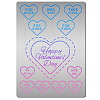 Valentine's Day Stainless Steel Metal Cutting Dies Stencils DIY-WH0289-090-1