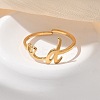 304 Stainless Steel Cuff Rings for Women RJEW-D285-01G-D-4