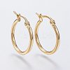 304 Stainless Steel Hoop Earrings EJEW-F105-12G-1