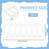 4Pcs Acrylic Bead Design Boards FIND-BC0013-08B-2