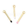 Brass Enamel Pendants KK-G416-36G-1
