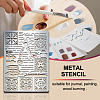 Stainless Steel Metal Stencils DIY-WH0289-058-4