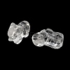 Natural Quartz Crystal Carved Half Hole Beads G-K367-02F-2