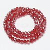 Electroplate Glass Beads Strands EGLA-A034-T6mm-J08-2
