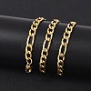 Fashionable 304 Stainless Steel Figaro Chain Necklaces for Men LS-STAS-A028-N017G-4