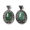 Natural Green Aventurine Pendants FIND-A041-01AS-01-1