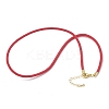 3MM Nylon Milan Cord Necklace Making NJEW-H084-01G-35-1