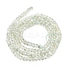 Electroplate Glass Beads Strands GLAA-Q105-03-03-2