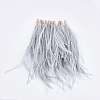 Ostrich Feather Tassel Big Pendant Decorations FIND-S302-08G-1