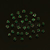 Glow in the Dark Luminous Transparent 8/0 Glass Seed Beads SEED-YWC0001-01A-7
