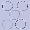 Natural & Synthetic Mixed Gemstone Beaded Necklaces NJEW-K114-B-AM-1