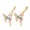 304 Stainless Steel Enamel Pendants STAS-L280-22G-1