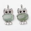 Natural Green Aventurine Pendants G-G884-B08-FF-1