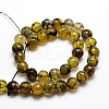 Dyed Natural Agate Faceted Round Beads Strands G-E320E-8mm-11-2