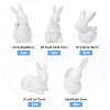 5Pcs 5 Style Porcelain Display Decoration AJEW-GL0002-01-2