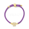 Adjustable Nylon Cord Bracelets BJEW-C096-01G-09-4