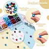 220Pcs 10 Colors Baking Paint Glass Round Beads DGLA-YW0001-59-5
