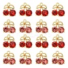 20Pcs 2 Colors Alloy Rhinestone Pendants ALRI-CJ0001-08-1
