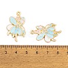 Rack Plating Alloy Enamel Pendants FIND-A040-08E-02G-3