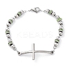 201 Stainless Steel Link Chain Bracelets BJEW-A032-01P-01-3