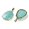 Natural Amazonite Pendants G-U002-01G-B-2