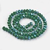Electroplate Opaque Solid Color Glass Beads Strands LS-EGLA-A044-P8mm-L09-2