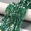 Transparent Electroplate Glass Beads Strands LS-EGLA-A039-T6mm-B10-4