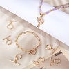   12Pcs 6 Styles Brass Toggle Clasps KK-PH0006-45-5