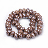 Glazed Porcelain Rondelle Beads PORC-Q219-13x9-F12-2