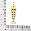 Fish Rack Plating Brass Micro Pave Cubic Zirconia Pendants KK-Z071-72B-01G-3