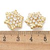 Rack Plating Brass Micro Pave Clear Cubic Zirconia Buttons KK-K293-11G-3