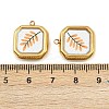 Printed 304 Stainless Steel Pendants STAS-P419-07G-01-3