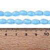 Opaque Solid Color Glass Beads Strands GLAA-N071-01A-C07-4
